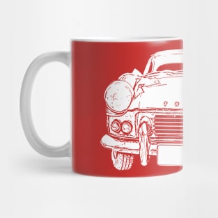 Triumph Spitfire 4 Mk2 1960s classic car white inversion Mug